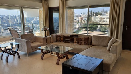 Amman, Apartments/Houses, JOD 13000/year,  Furnished,  2 BR,  Fully Furnished Two Bedroom With Big Baconly In Jabal Webdeh 00962777688956