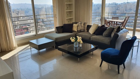 Amman, Apartments/Houses, JOD 15000/year,  Furnished,  2 BR,  Fully Furnished Two Bedroom With Big Baconly In Jabal Webdeh 00962777688956