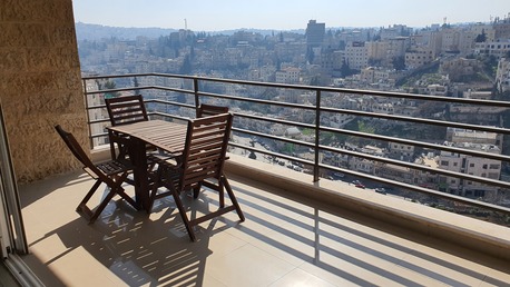 Amman, Apartments/Houses, JOD 15000/year,  Furnished,  2 BR,  Fully Furnished Two Bedroom With Big Baconly In Jabal Webdeh 00962777688956