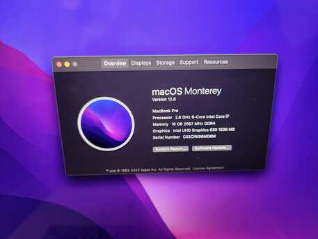 Riyadh, Computers, SAR 4500,  Apple MacBook Pro 16-inch With Touch Bar