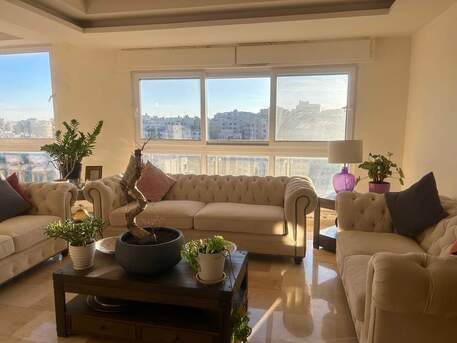 Amman, Apartments/Houses, JOD 23000/year,  Furnished,  3 BR,  Deplux Fully Furnished 3bed Apt With Big Terrace In Shemsani 00962777688956