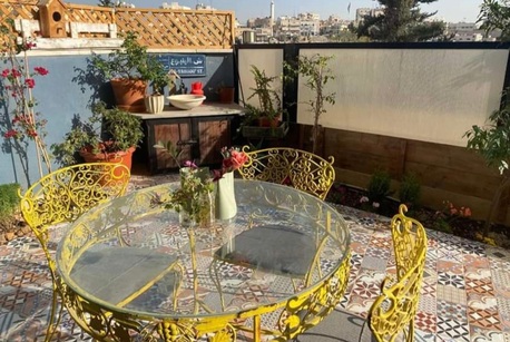 Amman, Apartments/Houses, JOD 18000/year,  Furnished,  3 BR,  Ground Fully Furinshed 3B Apartment With Outside Garden In Jabal Webdeh 00962777688956