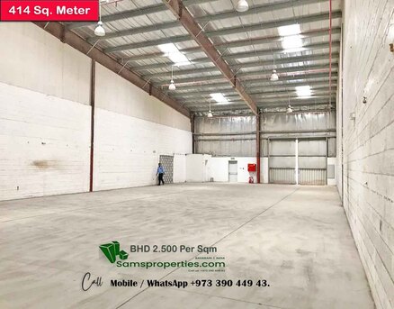 Hidd, Warehouses, 420 Sq. Meter,  Standard WAREHOUSE Approved For STORAGE / WORKSHOP In LOW RENT. Call Sam 39044943.