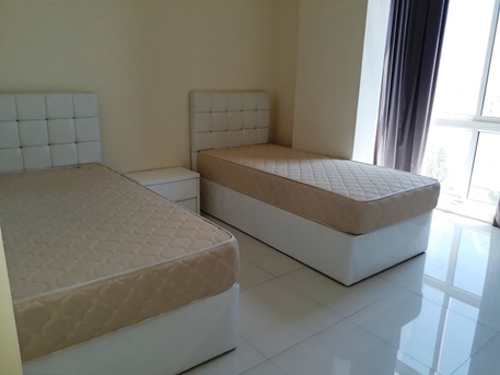 Manama, Apartments/Houses, BHD 350/month, Furnished, 2 BR, Fully Furnished 100% Family Apartment @ Um-Alhassam :Balcony.Pool.Gym.Parking :TONY