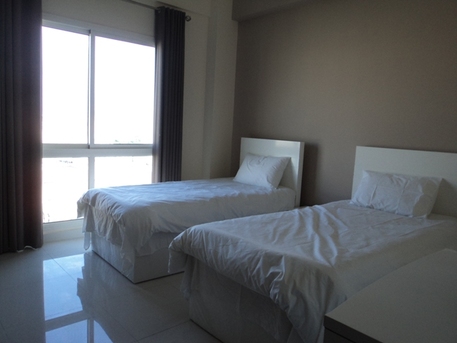 Manama, Apartments/Houses, BHD 350/month, Furnished, 2 BR, Fully Furnished 100% Family Apartment @ Um-Alhassam :Balcony.Pool.Gym.Parking :TONY