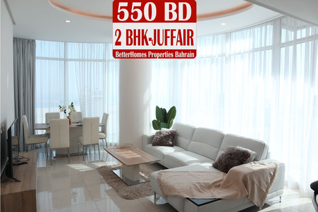 Juffair, Apartments/Houses, BHD 550/month,  Furnished,  2 BR,  White & Bright