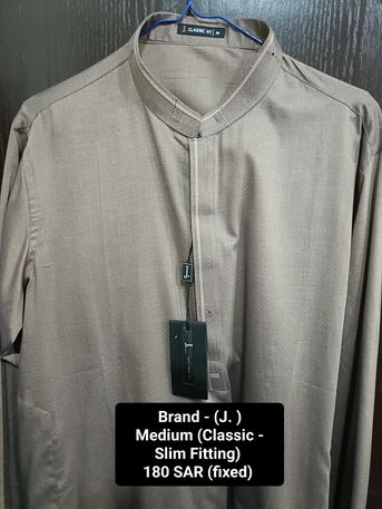 Jubail, Clothing & Accessories, SAR 180,  PAKISTANI TOP Brands J. & MTJ Kameez Shalwar Available (flat Rate 180 Foreach Suit)