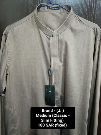 Jubail, Clothing & Accessories, SAR 180, PAKISTANI TOP Brands J. & MTJ Kameez Shalwar Available (flat Rate 180 Foreach Suit)
