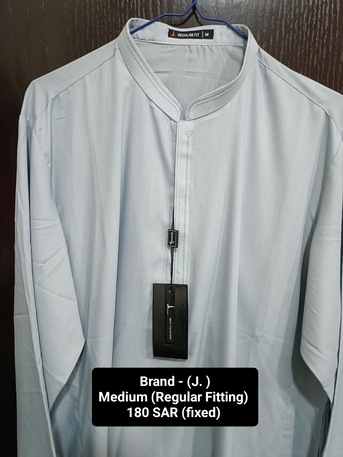 Jubail, Clothing & Accessories, SAR 180, PAKISTANI TOP Brands J. & MTJ Kameez Shalwar Available (flat Rate 180 Foreach Suit)