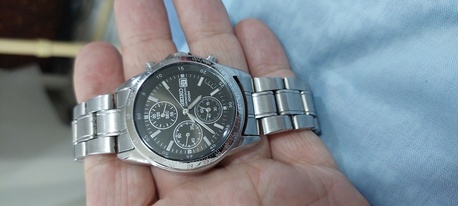 Riyadh, Watches, SAR 450,  Seiko Chronograph Watch Big Dial For Men Original Japan Made