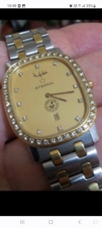 Riyadh, Watches, SAR 6500,  Eterna Watch Solid Gold And Steel  Original Diamond Bezel For Men Or Ladies