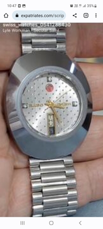 Riyadh, Watches, SAR 1700,  RADO Diastar Automatic Watch For Men Original Swiss Made