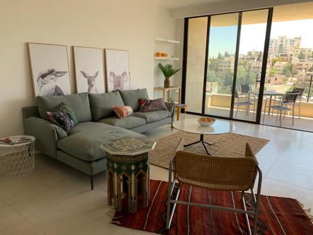 Amman, Apartments/Houses, JOD 13500/year,  Furnished,  2 BR,  Fully Furnished Two Bedroom With Balcony In Jabal Webdeh 00962777688956