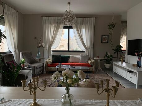 Amman, Apartments/Houses, JOD 9500/year,  Furnished,  2 BR,  Fully Furnished 3B Apart With Baconly And Rooftop Terrace In Rabyia 00962777688956