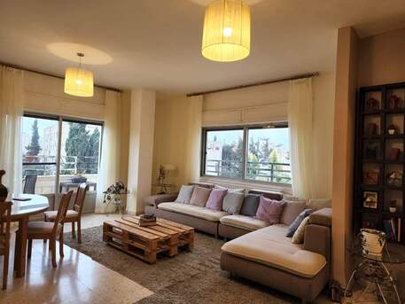 Amman, Apartments/Houses, JOD 10000/year,  Furnished,  2 BR,  Rooftop Fully Furnished 2B Apart With Big Terrace View In Jabal Webdeh 00962777688956