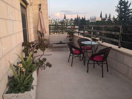 Amman, Apartments/Houses, JOD 10000/year,  Furnished,  2 BR,  Rooftop Fully Furnished 2B Apart With Big Terrace View In Jabal Webdeh 00962777688956