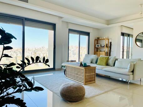 Abdoun, Apartments/Houses, JOD 13000/year,  Furnished,  3 BR,  Semi Furnished Three Bedroom Apartment With Baconly In Abdoun 00962777688956