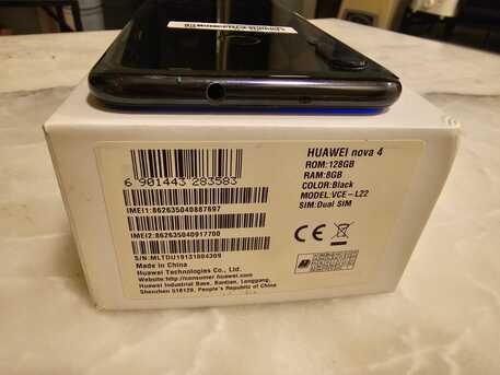 Riyadh, Mobile Phones, SAR 500,  Huawei Nova 4 (128GB/8GB) With Goggle Play Store