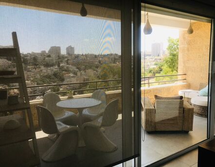 Amman, Apartments/Houses, JOD 16000/year,  Furnished,  2 BR,  Fully Furnished Two Bedroom With Big Baconly In Jabal Webdeh 00962777688956