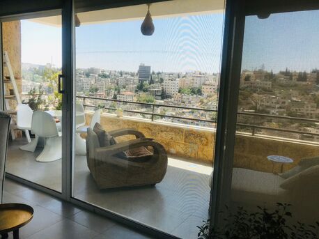 Amman, Apartments/Houses, JOD 16000/year,  Furnished,  2 BR,  Fully Furnished Two Bedroom With Big Baconly In Jabal Webdeh 00962777688956