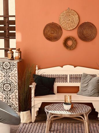 Amman, Apartments/Houses, JOD 12000/year,  Furnished,  2 BR,  Fully Furnished Two Bedroom With Terrace In Jabal Webdeh 00962777688956