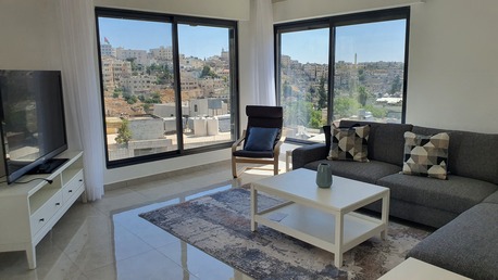 Amman, Apartments/Houses, JOD 18000/year,  Furnished,  2 BR,  Brandnew Fully Furnished 2B Apart, Baconly And Big Terrace In Jabal Webdeh 00962777688956