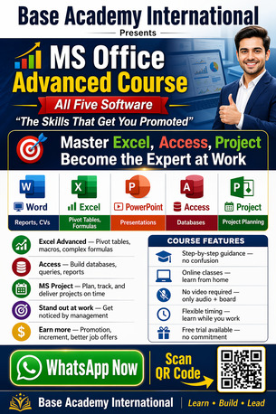 Riyadh, Lessons Offered, Online MS Office Course For All