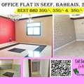 BHD 340,  100 Sq. Meter,  Prestigious OFFICE Rent With 2 Rooms, Hall, Pantry + 2 TOILET. Approved. Call Sam 39044943