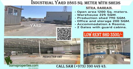 Hidd, Warehouses, 810 Sq. Meter,  1190 & 2170 Sq. Meter Approved Warehouses / Workshops In Low Rent From BHD 2 Per Sqm.