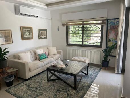 Amman, Apartments/Houses, JOD 14000/year,  Furnished,  3 BR,  Ground Fully Furinshed 3B Apartment With Outside Garden In Shemsani 00962777688956