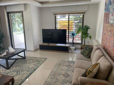 Amman, Apartments/Houses, JOD 14000/year,  Furnished,  3 BR,  Ground Fully Furinshed 3B Apartment With Outside Garden In Shemsani 00962777688956