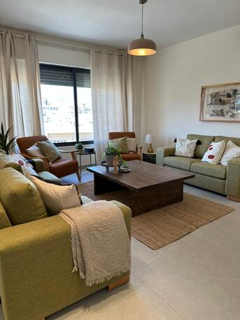 Amman, Apartments/Houses, JOD 14000/year,  Furnished,  2 BR,  Brandnew Fully Furnished 2B Apart With Baconly In Jabal Webdeh 00962777688956