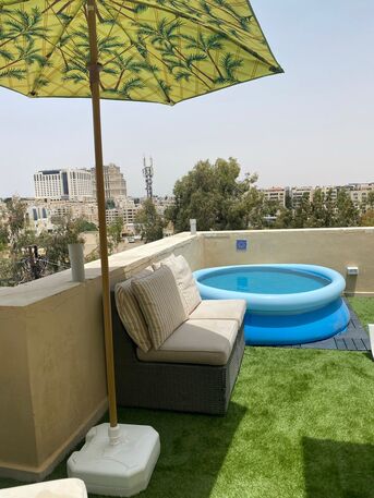 Abdoun, Apartments/Houses, JOD 9600/year,  Furnished,  1 BR,  Roof Top Fully Furnished One Bedroom With Two Terraces In Abdoun 00962777688956