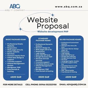 Abqaiq, Help, We Offered  Best Website Proposals