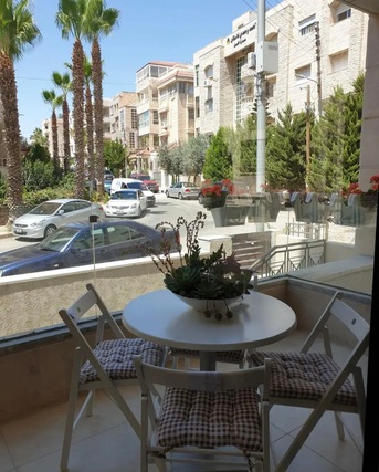 Amman, Apartments/Houses, JOD 11000/year,  Furnished,  2 BR,  Ground Fully Furinshed 2B Apartment With Balcony In Swefieh 00962777688956