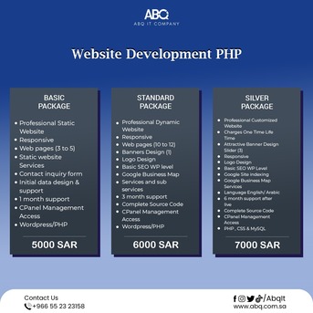 Riyadh, Software Development, We Offer Best Web Development PHP Packages