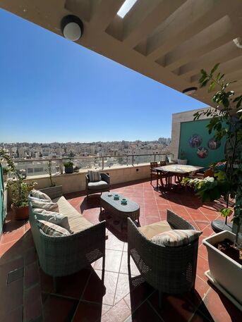 Amman, Apartments/Houses, JOD 12000/year,  Furnished,  3 BR,  Fully Furnished Three Bedroom Apartment With Big Terrace In Shemsani 00962777688956