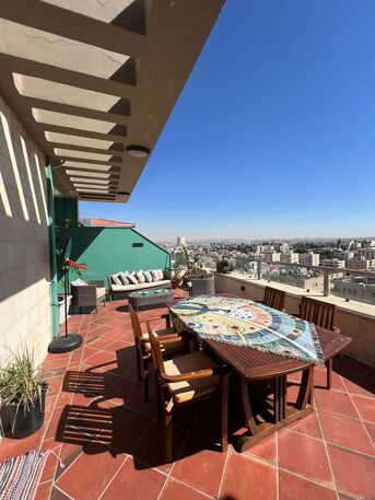 Amman, Apartments/Houses, JOD 12000/year,  Furnished,  3 BR,  Fully Furnished Three Bedroom Apartment With Big Terrace In Shemsani 00962777688956