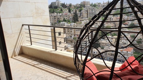 Amman, Apartments/Houses, JOD 14000/year,  Furnished,  2 BR,  Fully Furnished Two Bedroom Apartment With Baconly In Jabal Webdeh 00962777688956