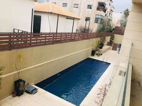 Amman, Apartments/Houses, JOD 12000/year,  Furnished,  2 BR,  Fully Furnished Two Bedroom Apartment With Baconly, Pool & Gym N 5 Circle 00962777688956