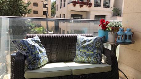 Amman, Apartments/Houses, JOD 18000/year,  Furnished,  3 BR,  Fully Furnished 3B Apart With Big Balcony In 5 Circle 00962777688956