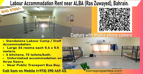 Manama, Staff Accomodation, Bapco Approved Modern LABOUR CAMP Rent Near ALBA & BAPCO Factory. Best OFFER!Call 39044943