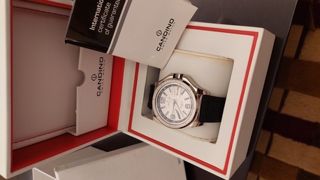 Riyadh, Watches, SAR 1300,  Candino Watch GMT New Big Dial 44mm For Men Original Swiss Made