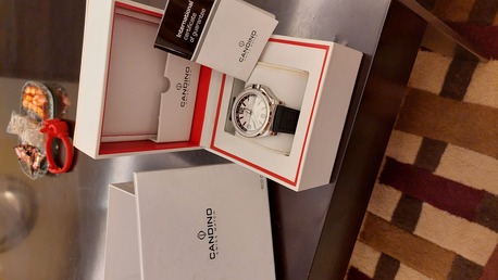 Riyadh, Watches, SAR 1300,  Candino Watch GMT New Big Dial 44mm For Men Original Swiss Made