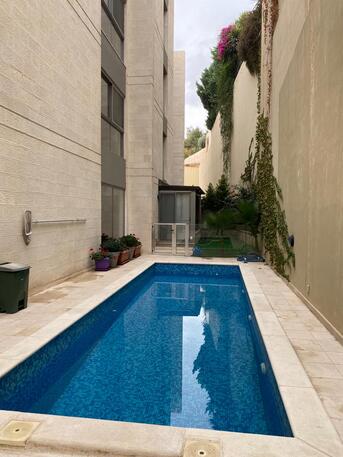 Abdoun, Apartments/Houses, JOD 9000/year,  Furnished,  2 BR,  Fully Furnished Two Bedroom Apartment With Baconly And Pool In Abdoun 00962777688956