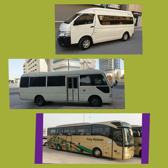 Riffa, Pick Up & Drop Off, RENTAL SERVICES 15.SEATER MINIBUS 30.SEATER COASTER 50.SEATER BUS AVAILABLE PROFESSIONAL