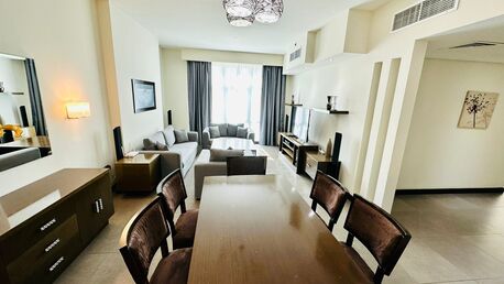 Juffair, Apartments, Flats, Houses & Villas, BHD 375/month,  Furnished,  2 BR,  FULLY FURNISHED 2 BEDROOM FLAT WITH EWA