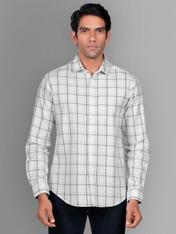 Mumbai, Clothing & Accessories, INR 699,  Buy Slim Fit Blue Check Shirt For Men Online