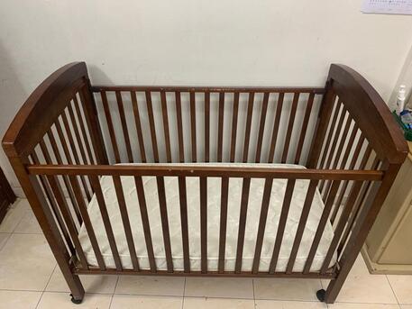Al Shemaysi, Baby & Kid Stuff, SAR 200,  Juniors Wooden Baby Crib With Two Adjustable Heights