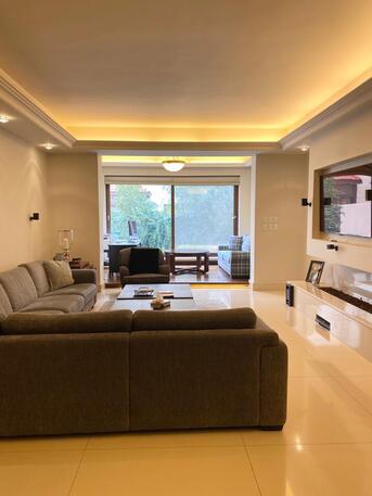 Amman, Apartments/Houses, JOD 40000/year,  Furnished,  3 BR,  Ground Fully Furinshed 3B Apartment With Garden In Swefieh 00962777688956